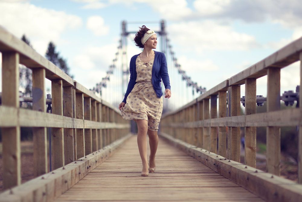 woman walking